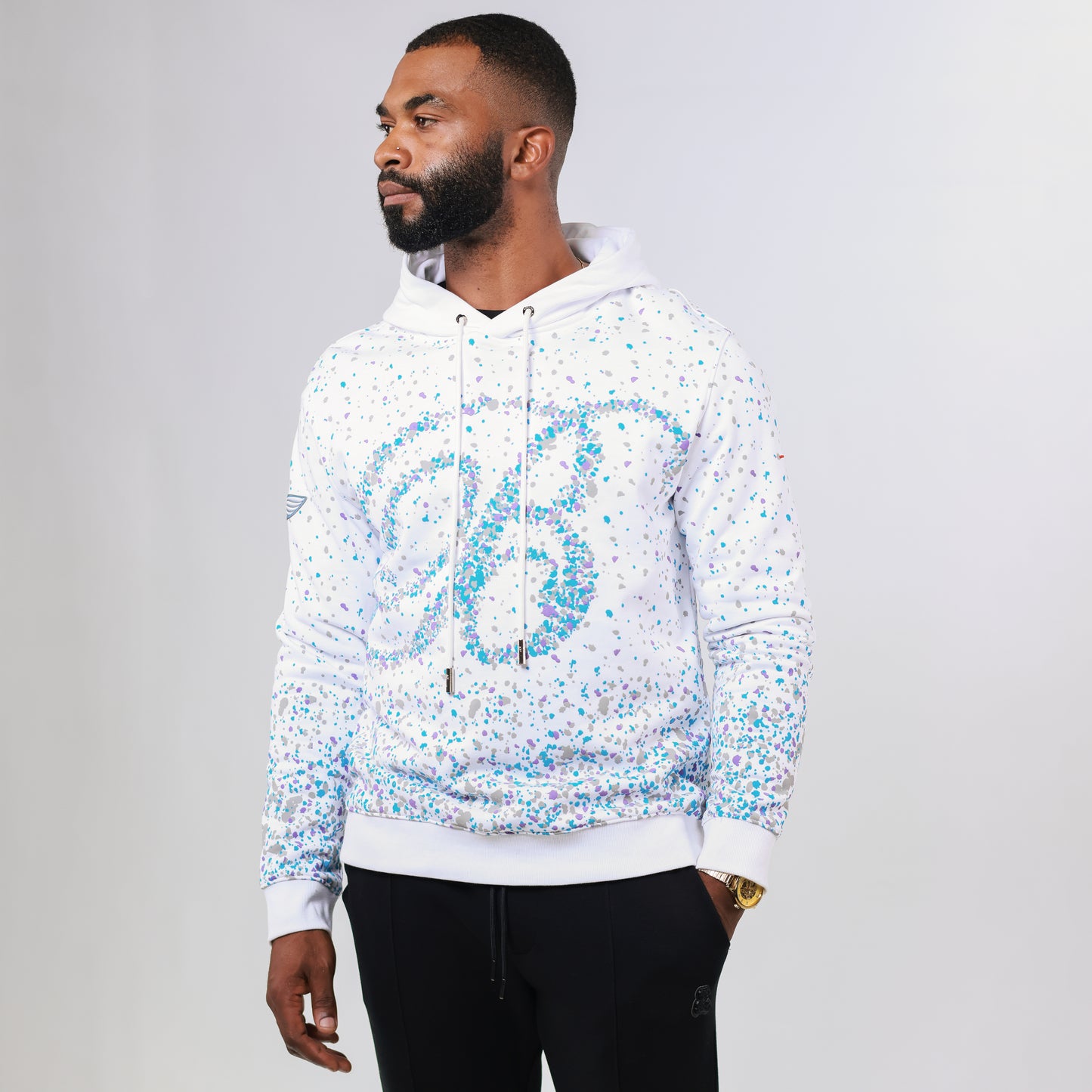 Bogart Beyond Collection Splatter Print Hoodie