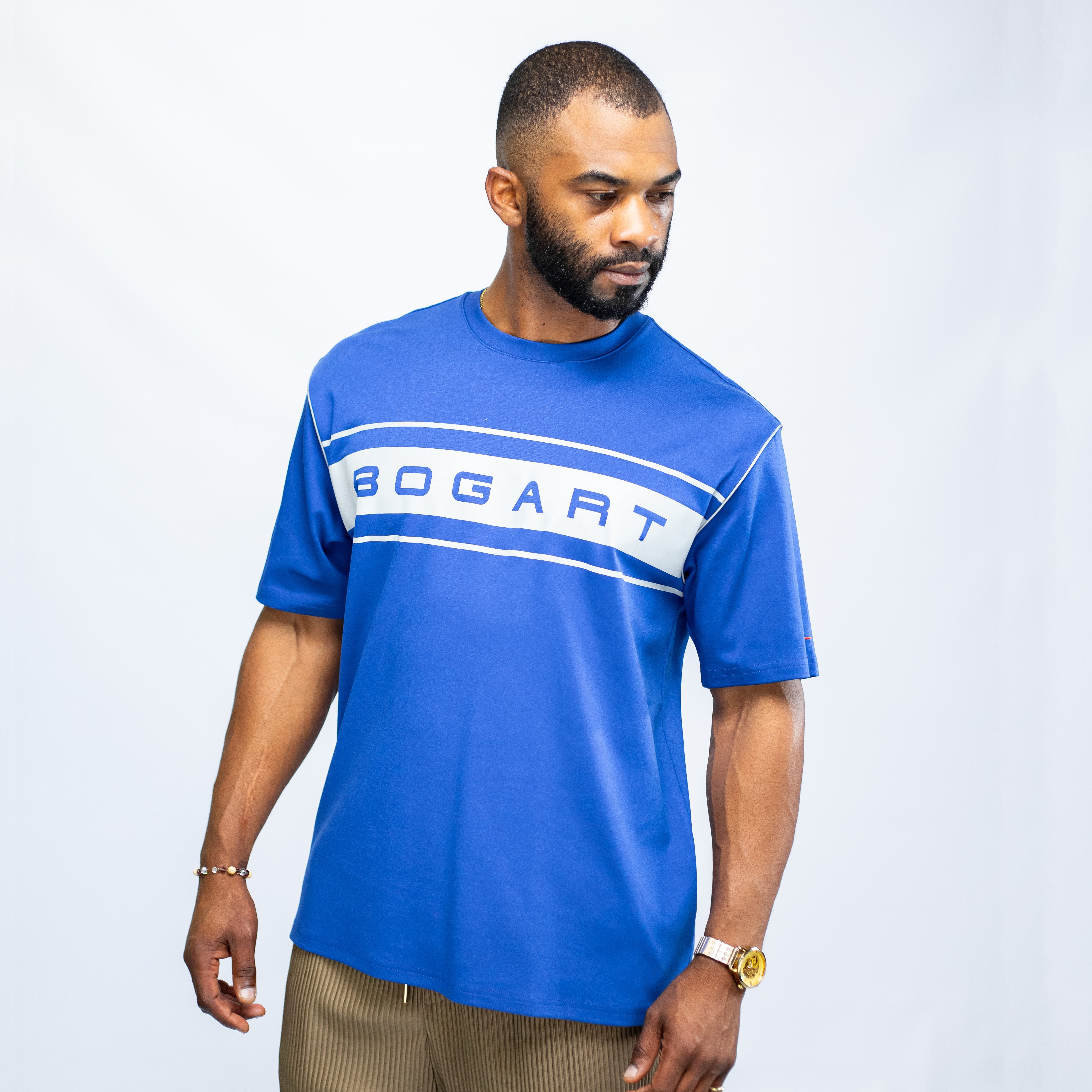 Bogart Beyond Collection Signature Stripe T-Shirt